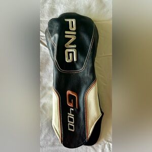 Ping G400 Golf Club Driver Head-cover Preowned GUC minor wear on one edge.